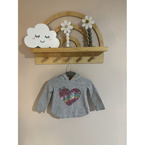 Carters Sequin heart hoodie